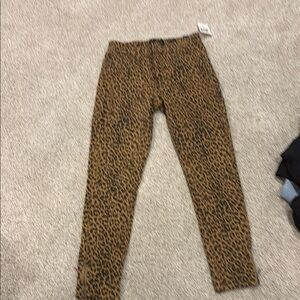 Lucky Brand Animal Print Trousers